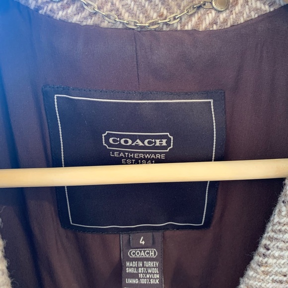 Coach Tweed Long Coat - Picture 3 of 4
